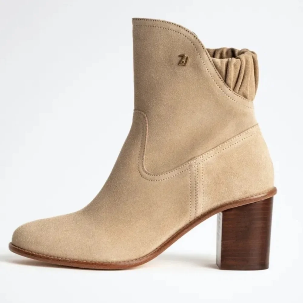 Zadig & Voltaire Lena Suede Ankle Boots Size 7.5